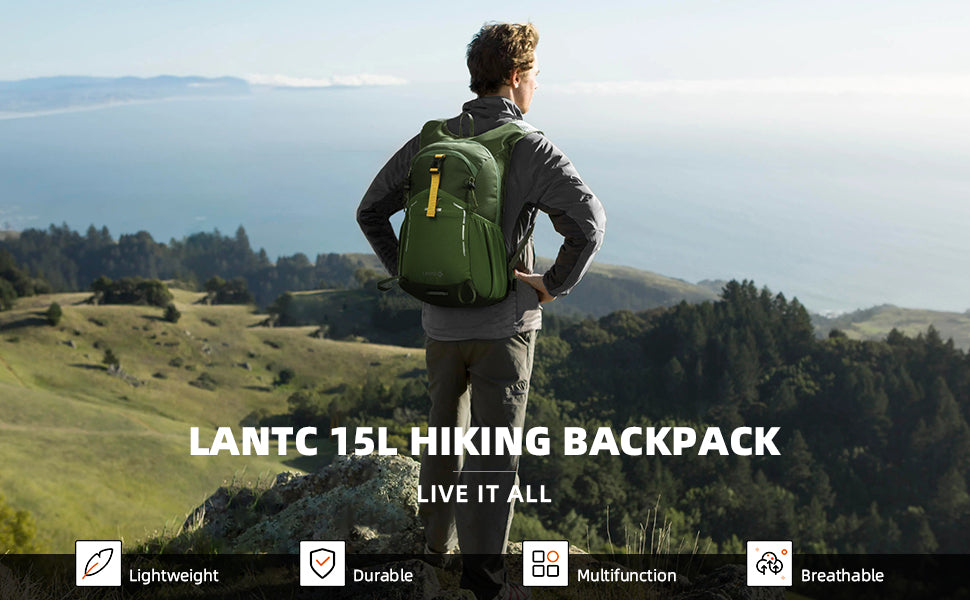 SKYSPER Small Hiking Backpack - 15L Travel Daypack Lightweight Bag Water  Resistant Hiking Backpacks for Women Men