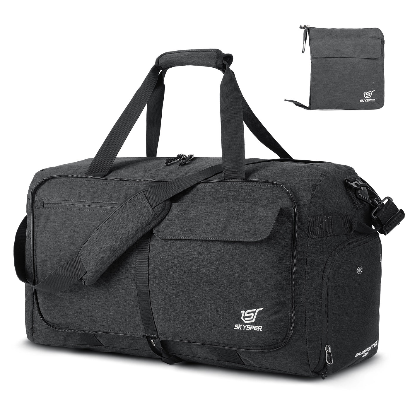 ISPORT65, 27 Foldable Travel Duffle Bag, 65L Luggage Bag